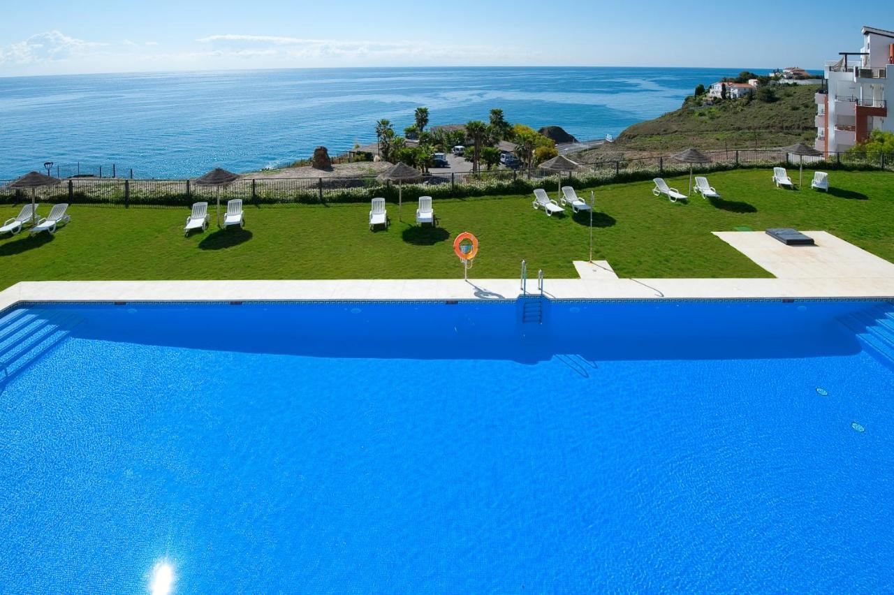 Apartamento Vista Mar Frontal Con Parking Torrox Extérieur photo